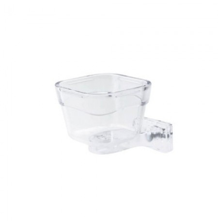 Duvo comedero para loros de metraquilato con tornillo