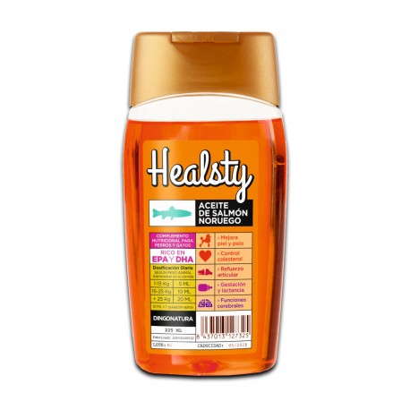 Healsty aceite de salmón para perros y gatos Healsty aceite de salmón para perros y gatos