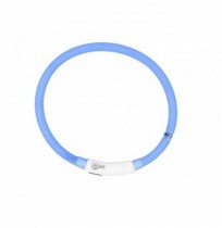 Collar led silicona usb azul duvo seecurity