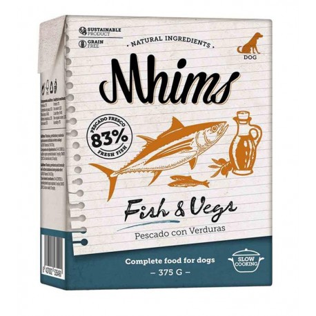 Mhims Brick de comida húmeda de Pescado y Verduras para perros de Dingonatura Mhims Brick de comida húmeda de Pescado y Verduras para perros de Dingonatura