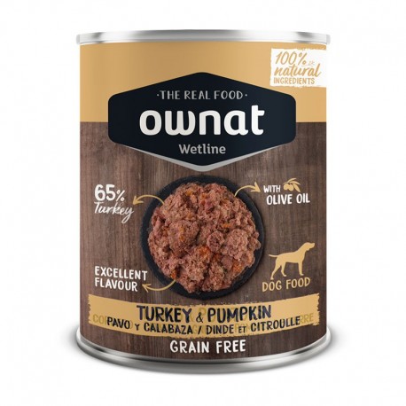 Ownat Pavo con Calabaza Latas para perros