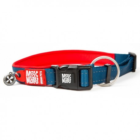 Max & molly collar matrix red para perros