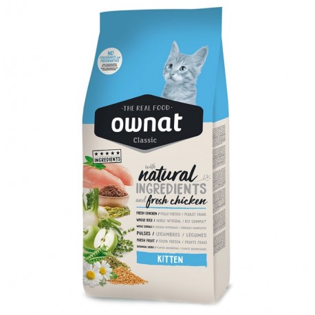 Pienso Ownat Classic Kitten para gatitos 4Kg