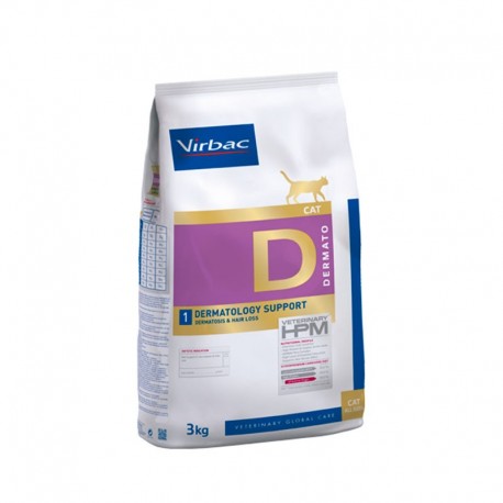 Virbac D1 Cat Dermatology Support para gatos