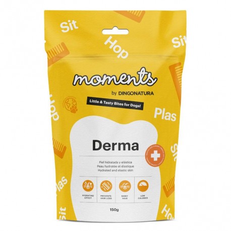 Snacks Moments Derma by Dingonatura para salud de pelo y piel de perros