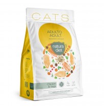 saco grande Natura diet cats adult chicken 3Kg para gatos adultos