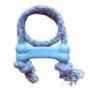 KONG puppy goodie bone con cuerda azul