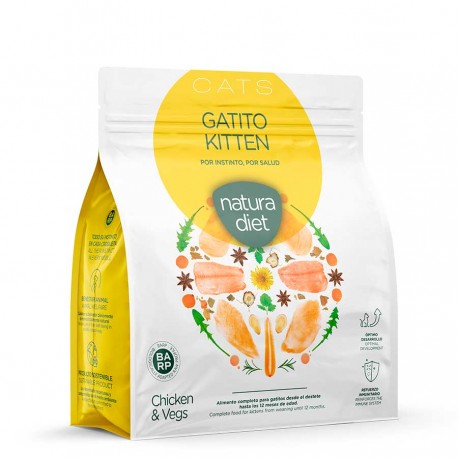 Natura Diet CATS Kitten 400g saco pequeño