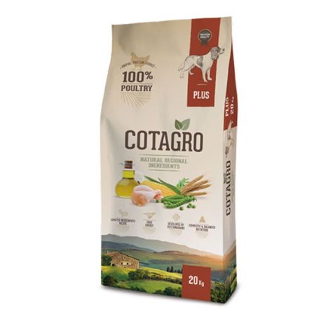Pienso Cotagro Plus 20Kg de alta energía para perros con mucho ejercicio Pienso Cotagro Plus 20Kg de alta energía para perros con mucho ejercicio