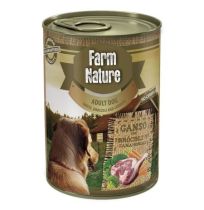 Latas Farm nature para perros adultos de ganso con brócoli y zanahorias 400gr