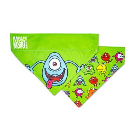 Bandana o pañuelo de ropa little monster (monstruo pequeño) para perros max & molly