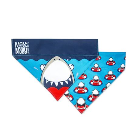 Bandana o pañuelo de ropa frenzy the shark (el tiburón) para perros max & molly