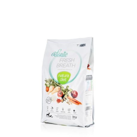 Saco pienso Natura Diet Odontic Fresh Breath en formato de 3Kg Saco pienso Natura Diet Odontic Fresh Breath en formato de 3Kg