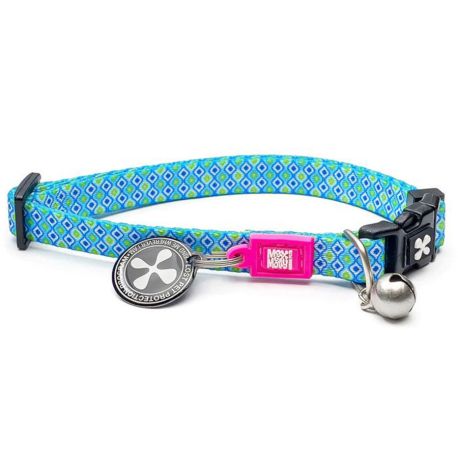 Collar retro blue para gatos max & molly