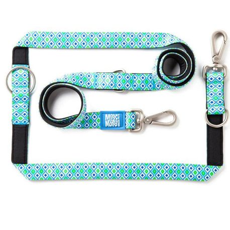 Correa ajustable retro blue para perros max & molly