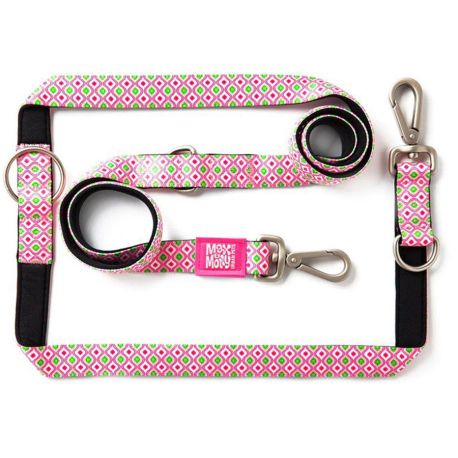 Correa ajustable retro pink para perros max & molly