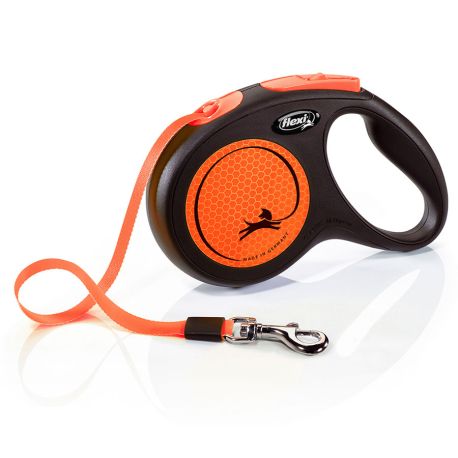 Flexi correa extensible new classic neon naranja reflect cinta Talla S 5 metros Flexi correa extensible new classic neon naranja reflect cinta Talla S 5 metros
