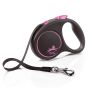 Flexi correa extensible cinta Black design rosa Talla L 5 metros Flexi correa extensible cinta Black design rosa Talla L 5 metros