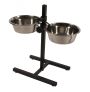 Duvo Plus soporte regulable con comederos de acero inoxidable para perros