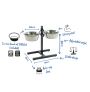 Duvo Plus soporte regulable con comedero para perros Medida 24 CM - 2830 ML