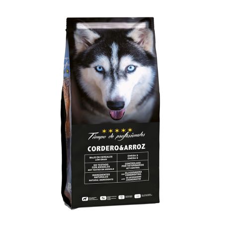 Pienso Tiempo de profesionales de cordero y arroz nuevo formato de 15Kg Pienso Tiempo de profesionales de cordero y arroz nuevo formato de 15Kg