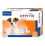 4 pipetas Virbac Effitix S para perros pequeños de 4 a 10Kg de peso