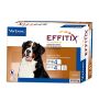 4 pipetas Virbac Effitix XL para perros grandes de 40 a 60Kg de peso