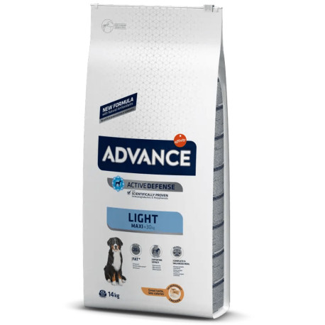 Pienso Affinity Advance maxi light (pollo y arroz) para perros grandes en formato de 14Kg