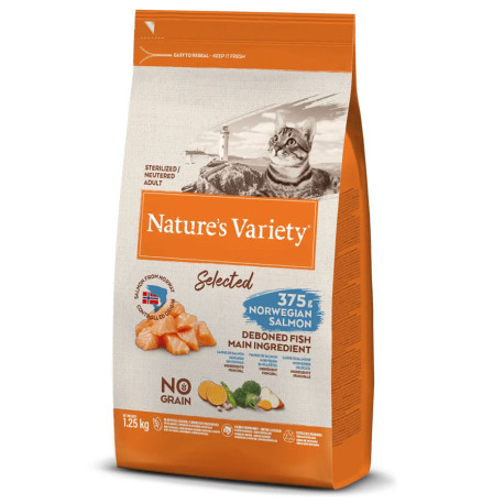 Pienso Affinity Nature's variety cat selected sterilized salmón noruego para gatos en saco de 1,25Kg Pienso Affinity Nature's variety cat selected sterilized salmón noruego para gatos en saco de 1,25Kg