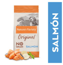 Nature's variety original no grain junior salmón para cachorros