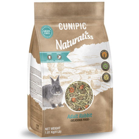 Pienso Cunipic naturaliss conejo adulto comida natural en saco de 1,81Kg