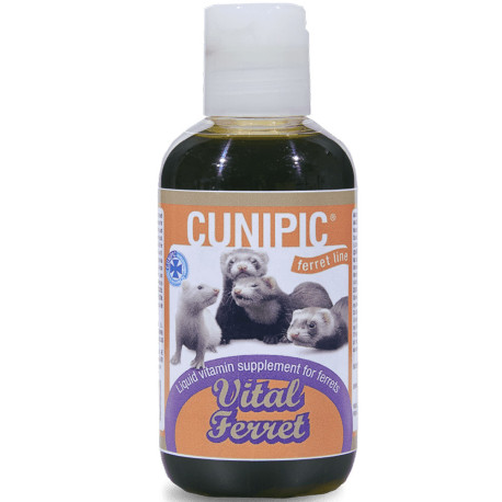 Cunipic vital ferret vitaminas suplemento multivitamínico para hurones en bote de 150ml