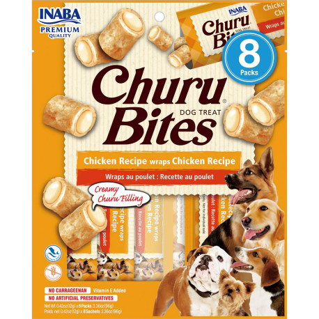 Inaba Churu bites receta de pollo para perros 8 x 12g