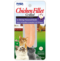 Inaba Churu filete de pollo en caldo de camarón para gatos 25g