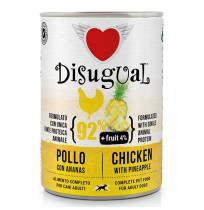 Disugual pollo y piña latas para perros
