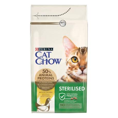 Cat chow sterilized pollo para gatos esterilizados