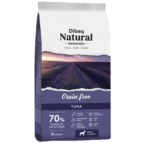 Pienso Dibaq natural moments grainfree atún para perros