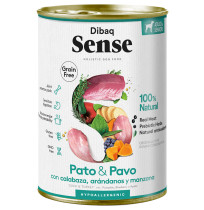 Dibaq sense latas pato y pavo grain free para perros