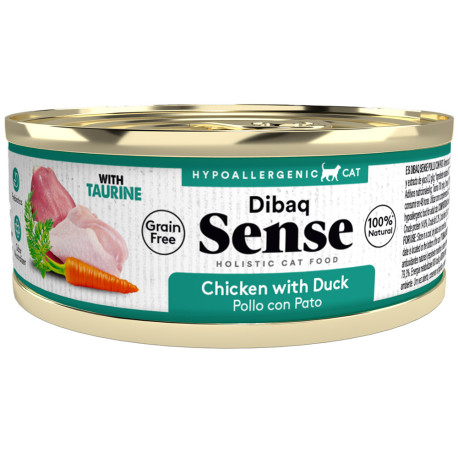 Dibaq sense cat Latas pollo con pato grain free para gatos