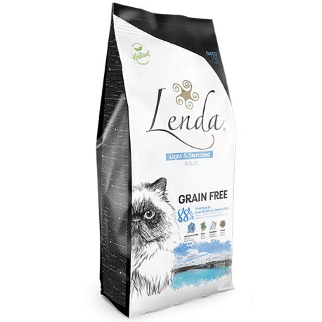 Lenda adult cat light & sterilized grain free en saco de 2Kg Lenda adult cat light & sterilized grain free en saco de 2Kg