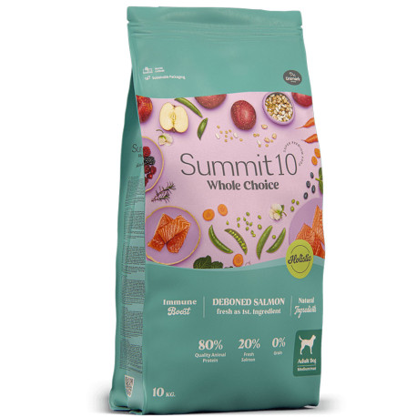 Summit 10 whole choice adult salmon para perros