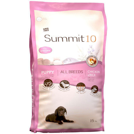 Summit 10 puppy all breeds chicken & rice para cachorros