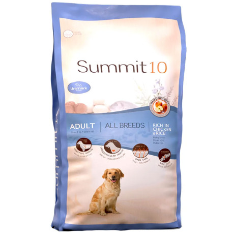 Summit 10 adult all breeds chicken & rice para perros