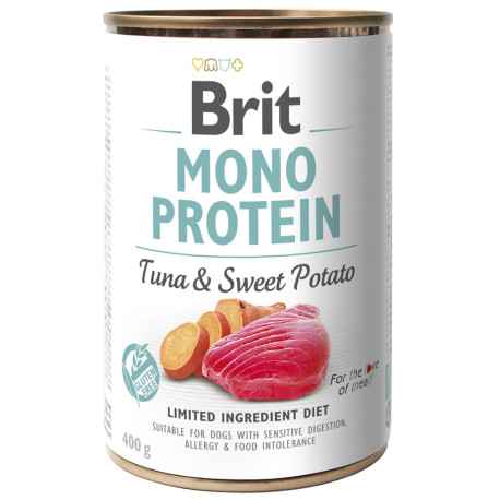 Brit mono protein tuna& sweet potato para perros