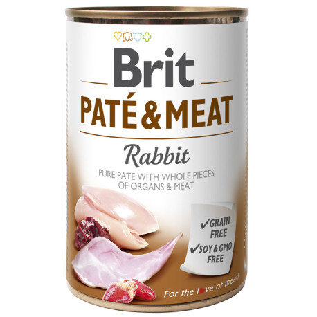 Brit latas paté & meat rabbit para perros Brit latas paté & meat rabbit para perros