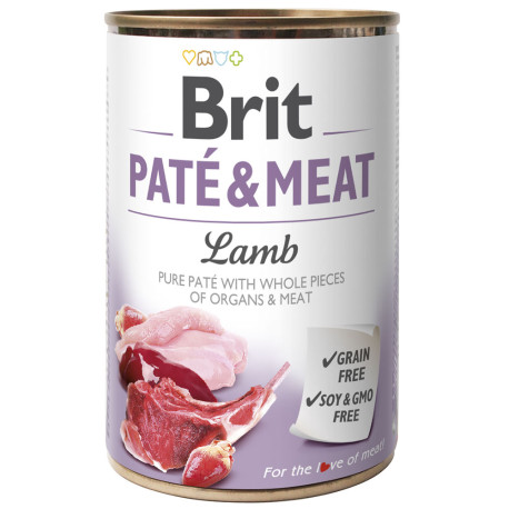 Brit latas paté & meat lamb para perros