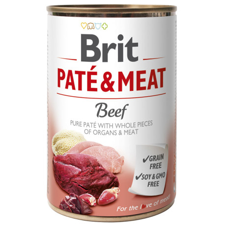 Brit latas paté & meat beef para perros