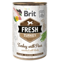 Brit fresh latas turkey & peas para perros