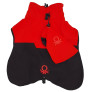 Benetton chubasquero impermeable rojo con bolsita de transporte para perros