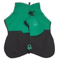 Benetton chubasquero impermeable verde para perros